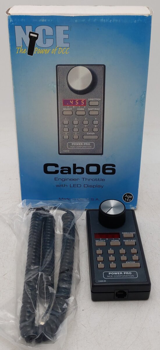 NCE Corporation Cab06 Engineer Throttle with LED Display EX/Box