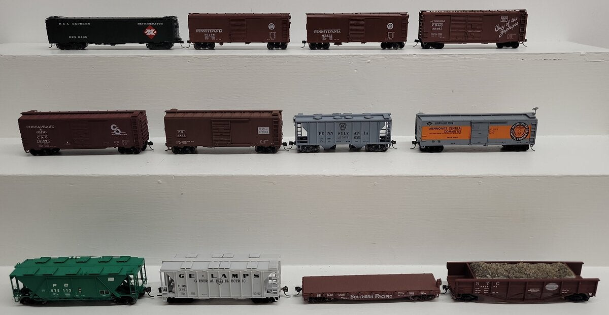Bowser & Other HO Assorted Freight Cars #329,146573,540026,875113,6412,6465 [12] VG