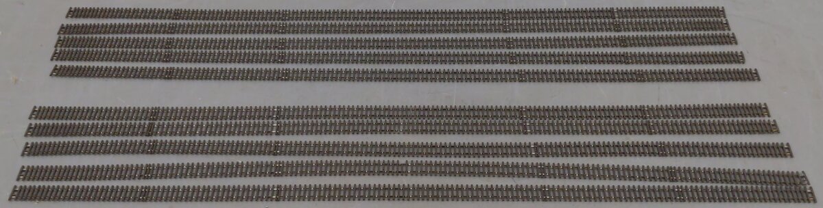 Shinohara Track N Scale  Code 70 Assorted Straight Track Sections [10] VG