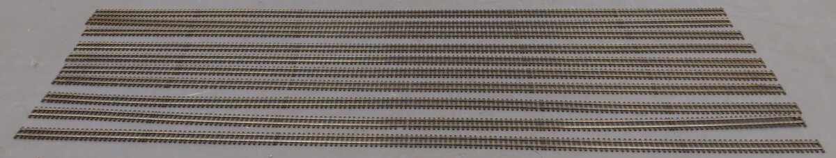 Shinohara Track N Scale  Code 70 Assorted Straight Track Sections [10] VG