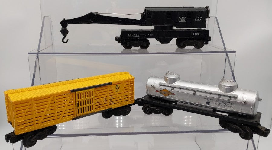 Lionel 6457, 6460, 6465, 6520, & 6656 Postwar O Gauge Freight Cars [5] VG