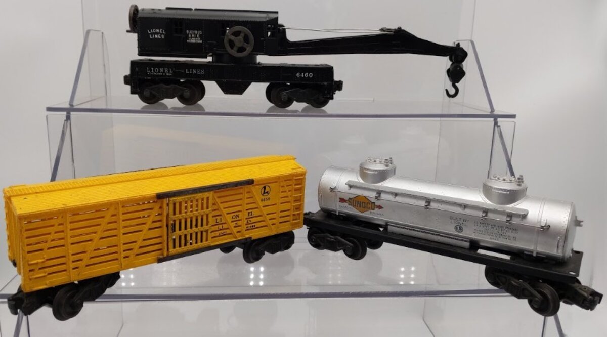 Lionel 6457, 6460, 6465, 6520, & 6656 Postwar O Gauge Freight Cars [5] VG