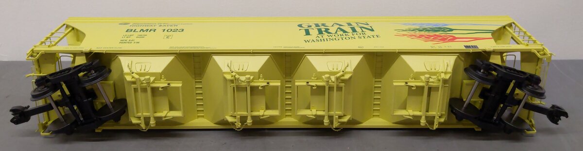 USA Trains R14136 G Scale Grain Train 4-Bay Center Flow Hopper #1023 LN/Box