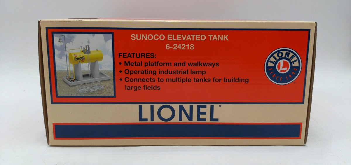 Lionel 6-24218 O Scale Sunoco Elevated Tank VG/Box