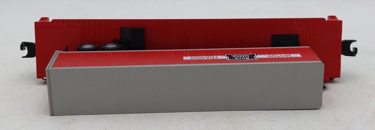 MTH 30-76547 O Rock Island Flatcar w/Trailer #90224 LN/Box