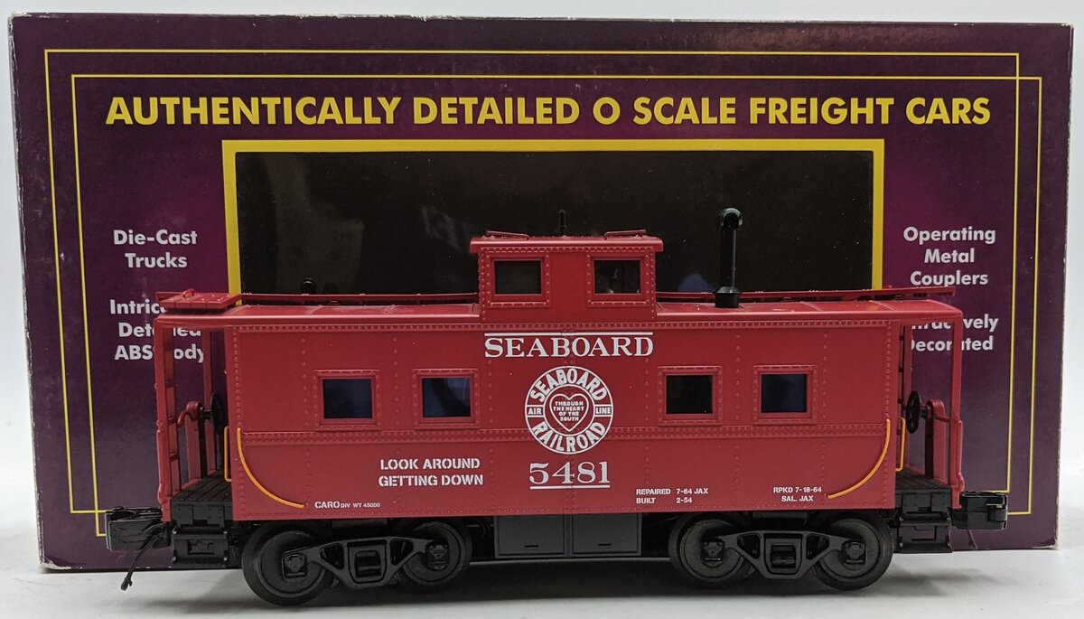 MTH 20-91345 O Gauge Seaboard Steel Caboose #5482 LN/Box