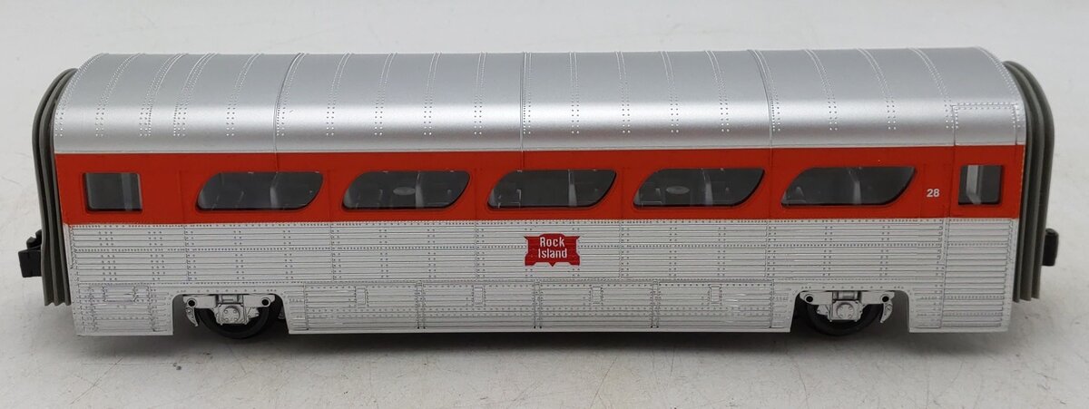 MTH 30-6183 O Rock Island Aerotrain Coach Car #28 LN/Box
