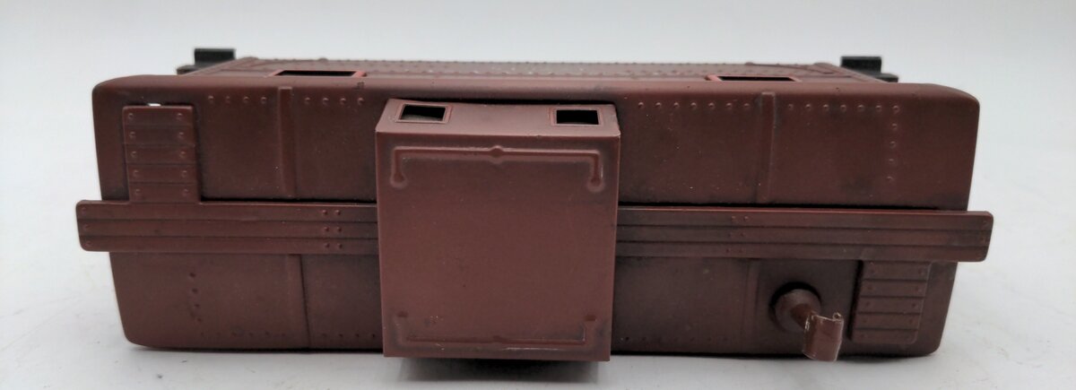 Lionel 2457 O PRR Tinplate Lighted Vintage Caboose Brown w/ Eastern Division VG