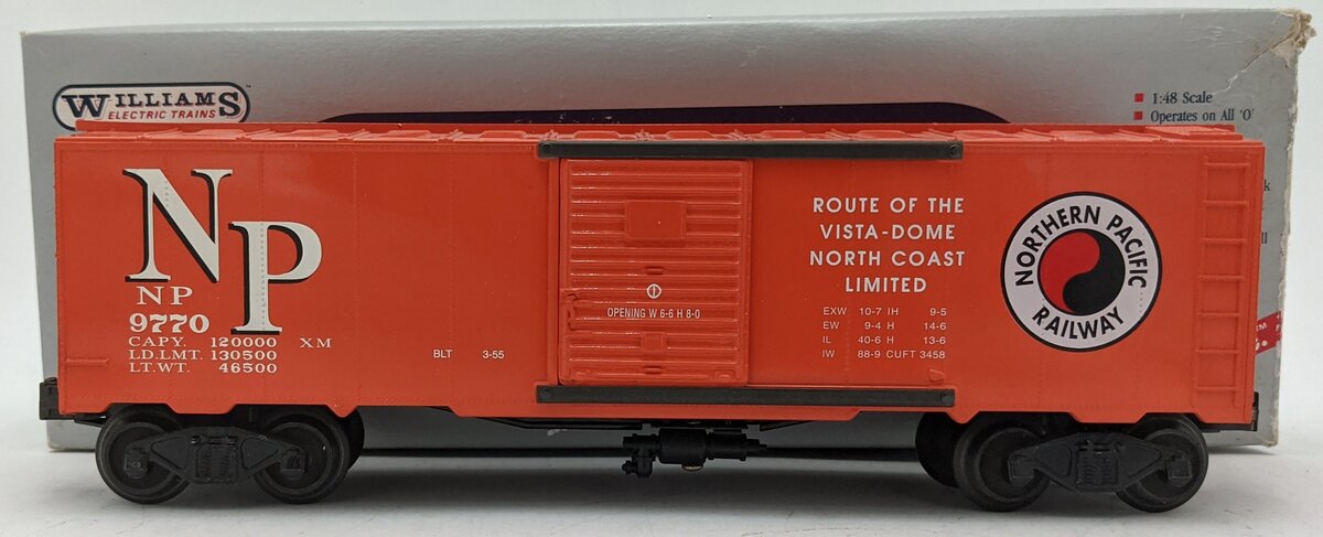 Williams O Gauge Northern Pacific Boxcar #9770 LN/Box
