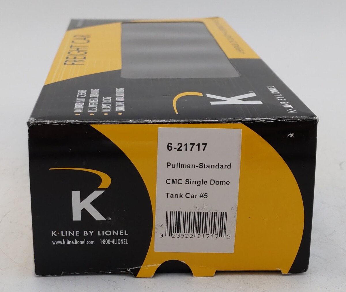 K-Line  6-21717 O Pullman-Standard One-Dome Tank Car LN/Box