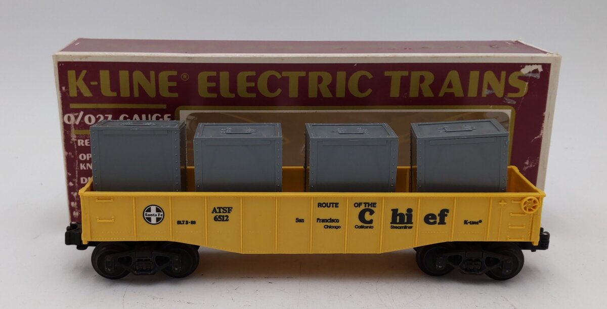 K-Line K6512 ATSF Gondola w/Crate Load LN/Box