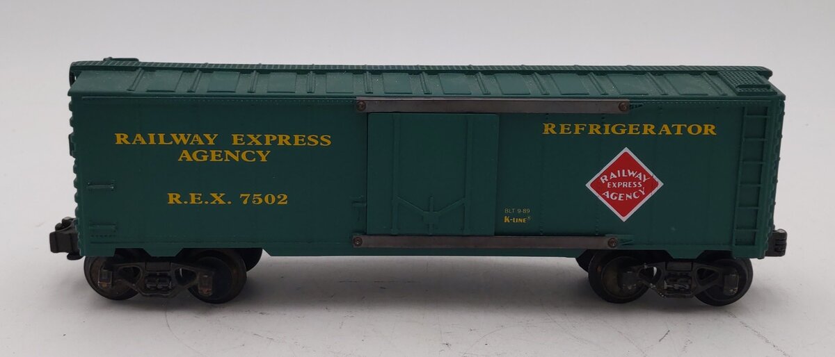 K-Line K-7502 O Gauge REA Steel Door Reefer Car LN/Box