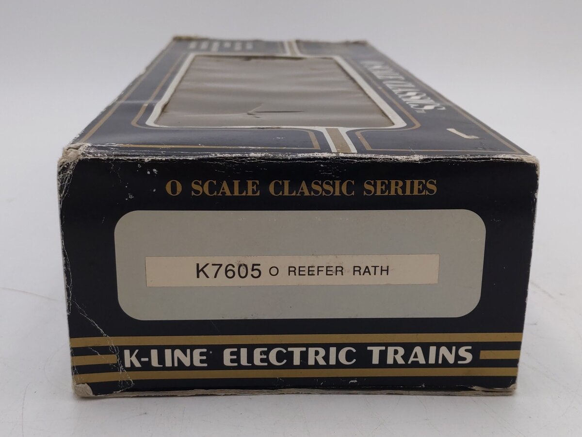 K-Line K7605 O Gauge Rath Classic Refrigerator Car VG/Box