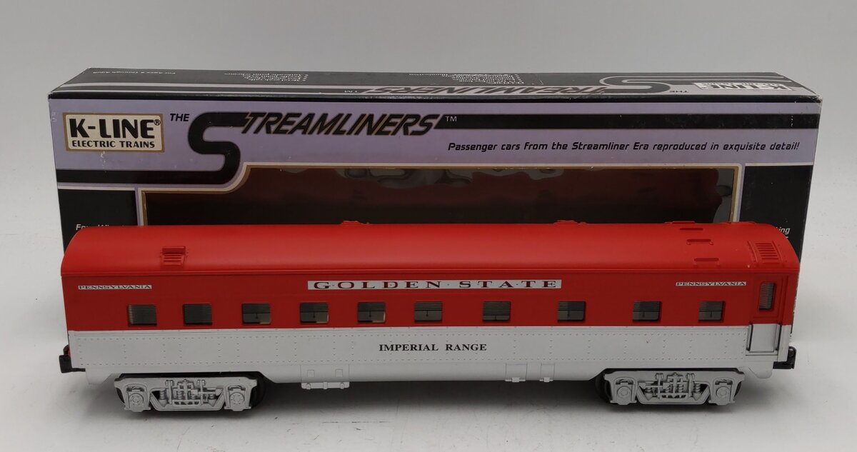 K-Line K4532-3358 O Gauge Golden State "Imperial Range" 13.5" Passenger Car EX/Box