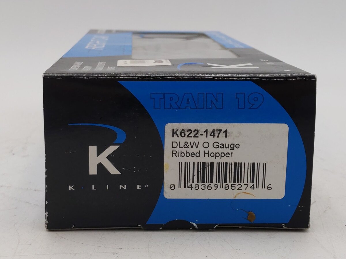 K-Line K622-1471 O Gauge DL&W Lackawanna Ribbed Hopper #86999 LN/Box