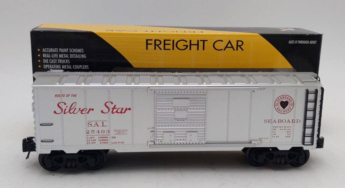 K-Line 6-21242 O Gauge Seaboard Silver Star Boxcar #25403 LN/Box