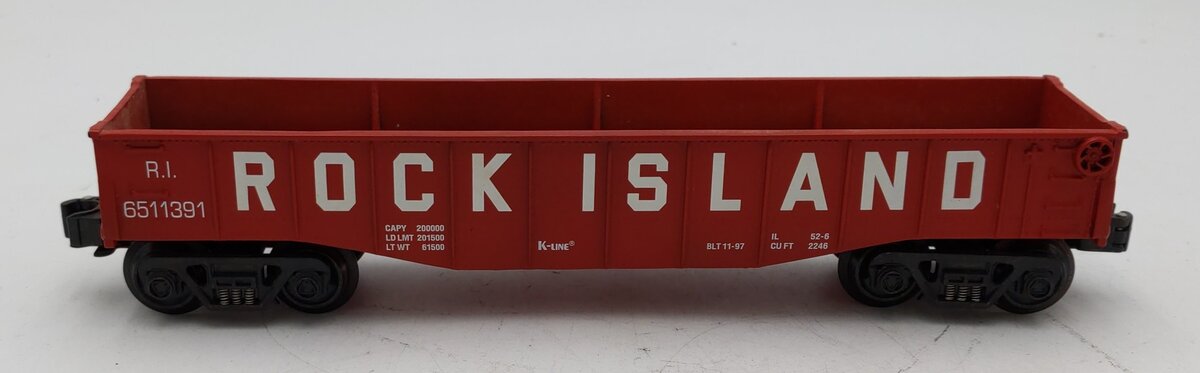 K-Line K651-1391 O Rock Island Classic Gondola #6511391 LN/Box