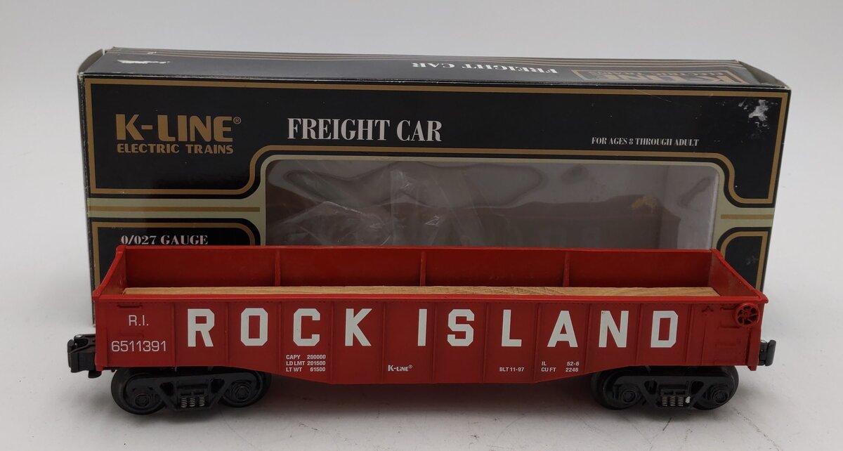 K-Line K651-1391 O Rock Island Classic Gondola #6511391 LN/Box