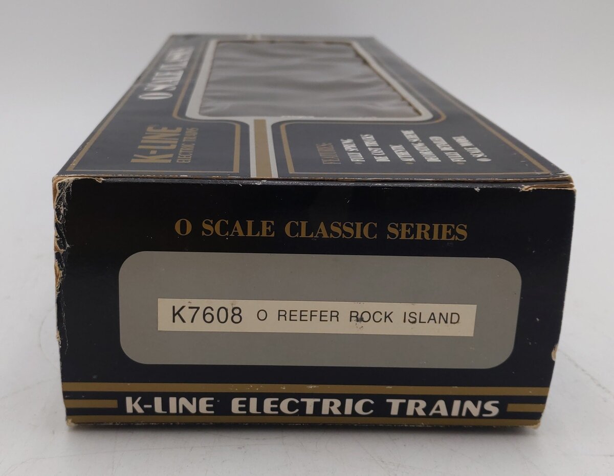 K-Line K7608 O Gauge Rock Island Refrigerator Car (3-Rail) VG/Box
