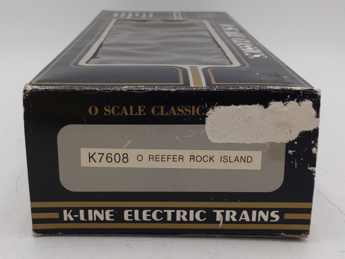 K-Line K7608 O Gauge Rock Island Refrigerator Car (3-Rail) VG/Box