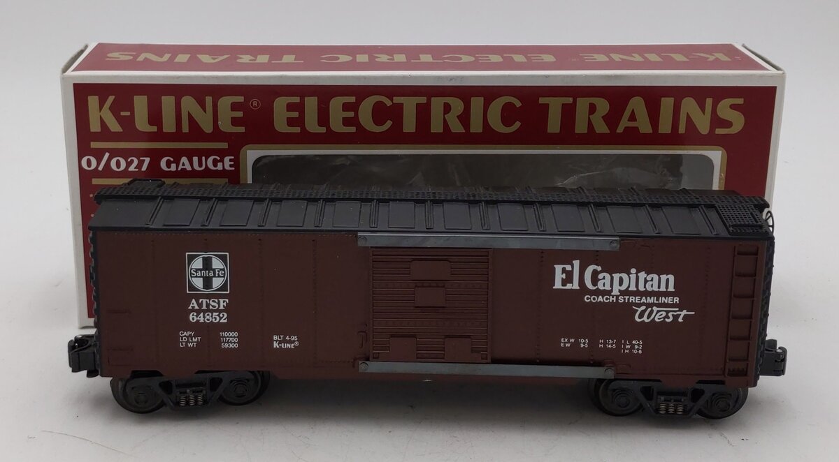 K-Line K64852 O Gauge ATSF "El Capitan" Classic Box Car LN/Box