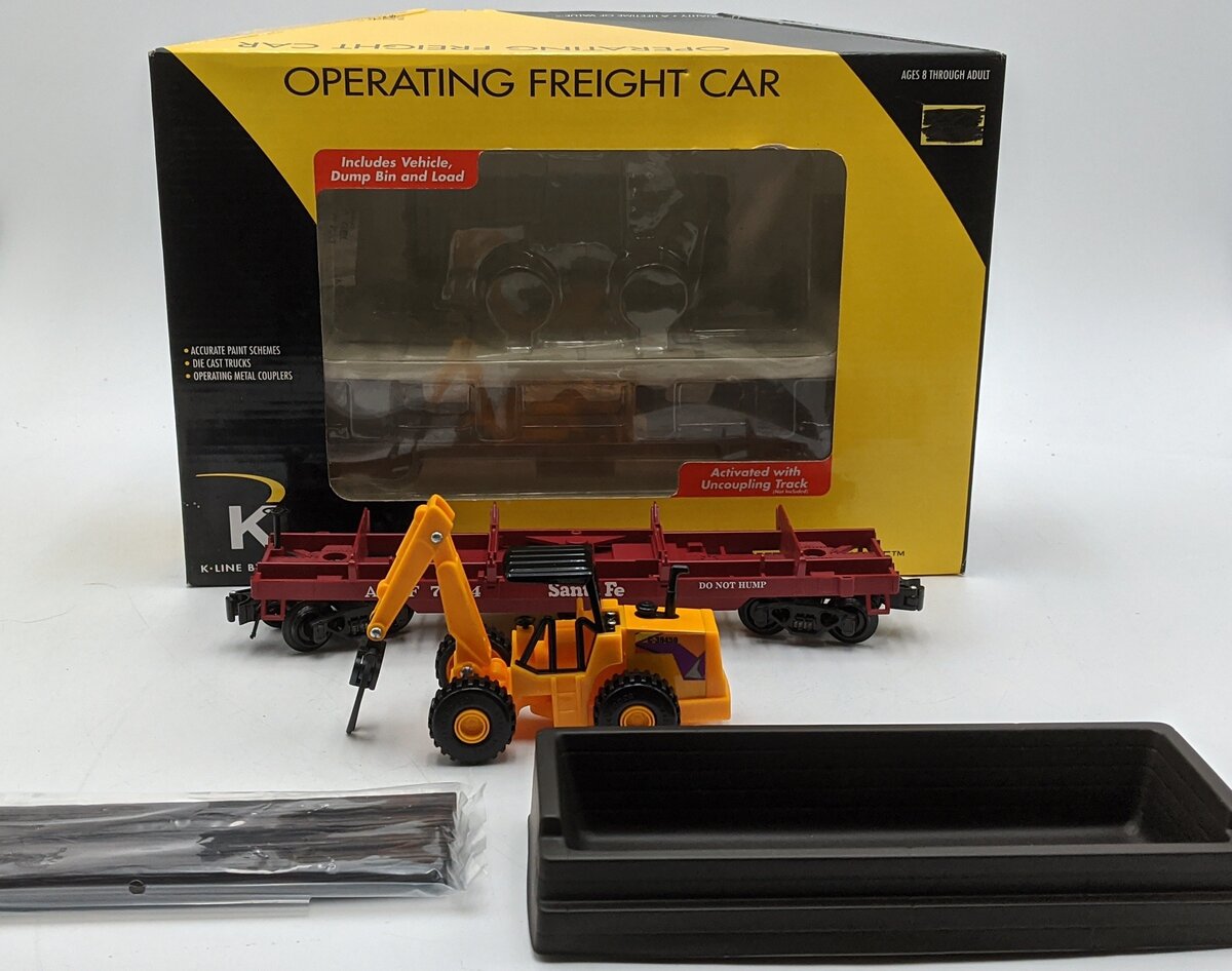 Lionel 6-21269 SF Operating Log Dump Car w/Bin LN/Box