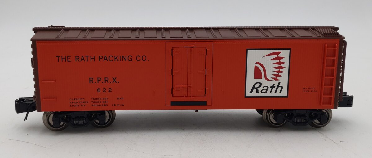 Lionel K-Line 6-21626 Rath Packing Co. Wood-Sided Reefer Car #622 LN/Box
