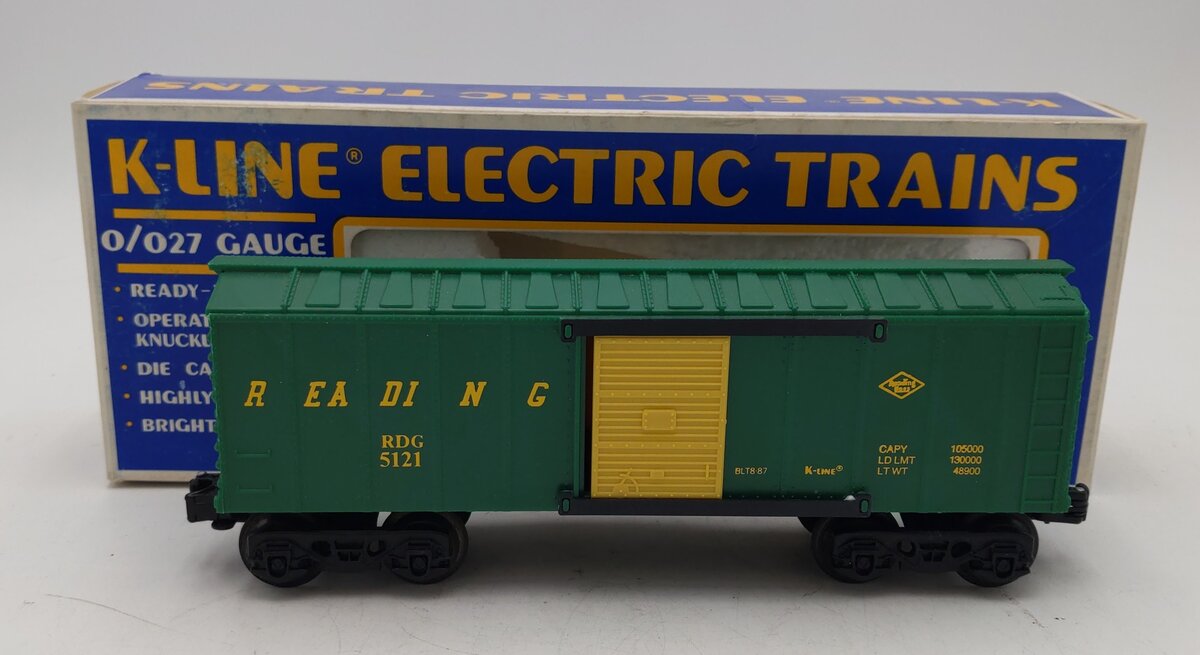 K-Line K5121 O Reading Boxcar #5121 LN/Box