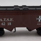 K-Line K6218 O Gauge AT&SF 2-Bay Hopper LN/Box
