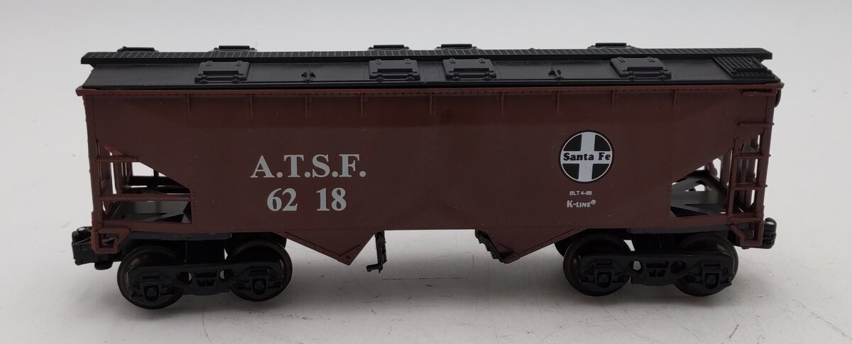 K-Line K6218 O Gauge AT&SF 2-Bay Hopper LN/Box