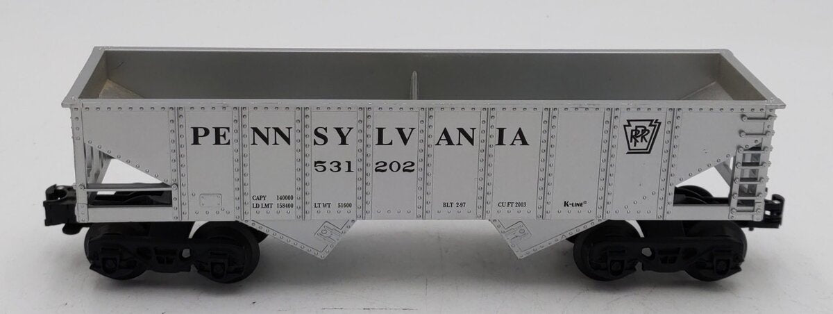 K-Line K531202 O Pennsylvania 2-Bay Hopper w/Load LN/Box