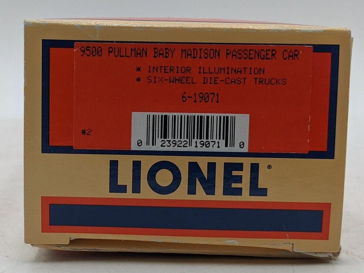 Lionel 6-19071 O Gauge Pullman Baby Madison 