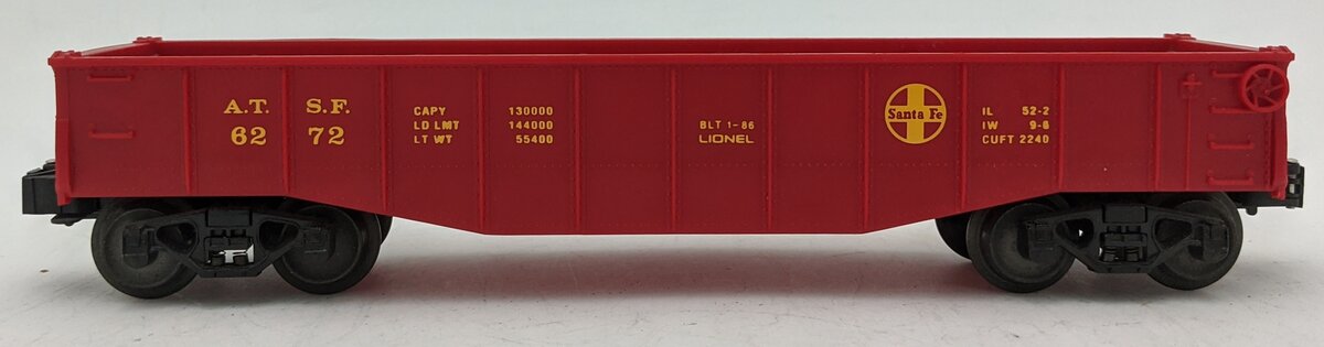 Lionel 6-6272 Santa Fe Gondola W/ No Load #6272 LN