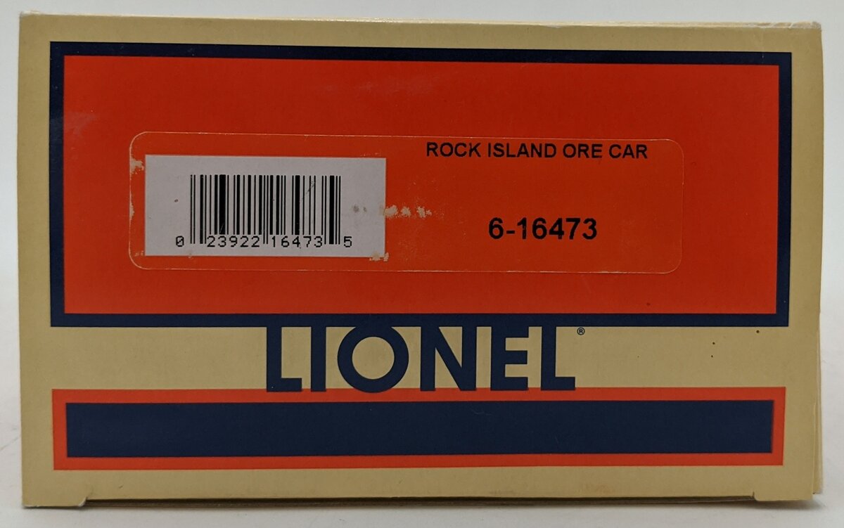 Lionel 6-16473 O Rock Island Ore Car with Load #99122 LN/Box