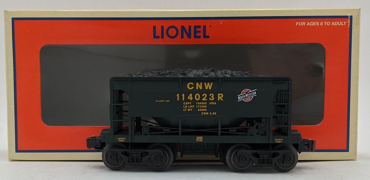 Lionel 6-16492 O Gauge C&NW Ore Car with Load #114023R LN/Box