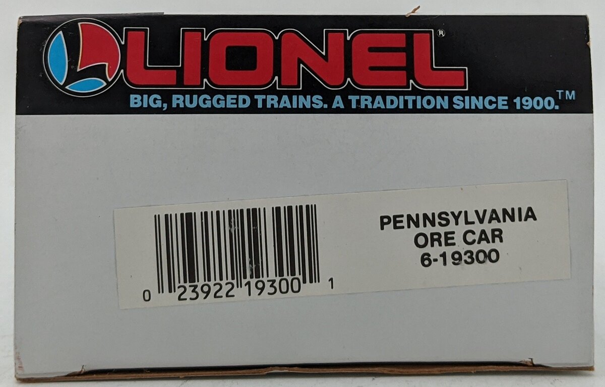 Lionel 6-19300 O Gauge Pennsylvania Ore Car w/Ore Load #19300 LN/Box