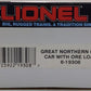 Lionel 6-19308 O Gauge Great Northern Ore Car with Ore Load #19308 LN/Box