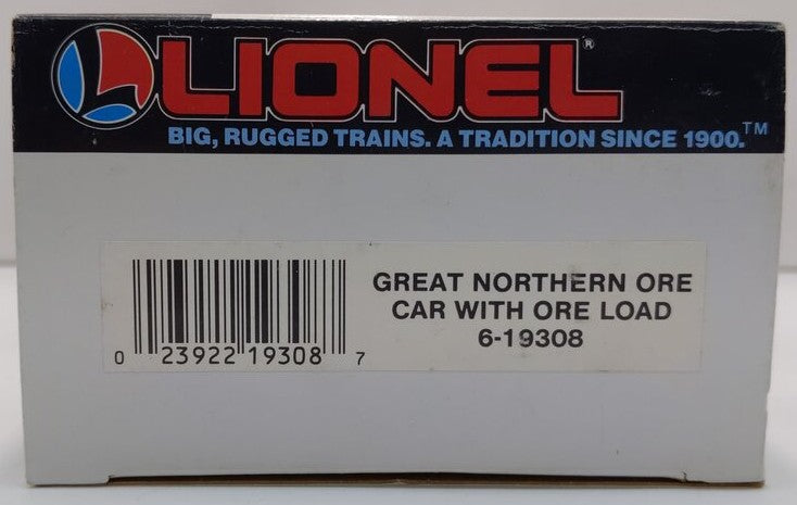 Lionel 6-19308 O Gauge Great Northern Ore Car with Ore Load #19308 LN/Box