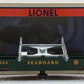 Lionel 6-37043 O Gauge Seaboard Log Dump Car LN/Box