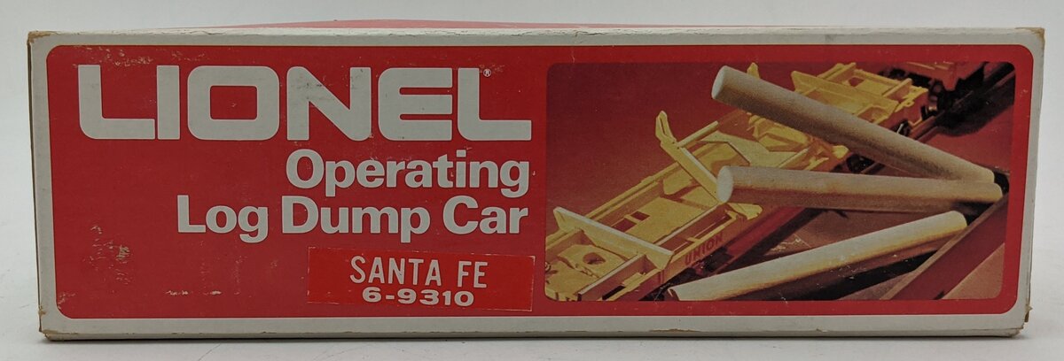 Lionel 6-9310 O Gauge AT&SF Operating Log Dump Car #6-9310 EX/Box – Trainz