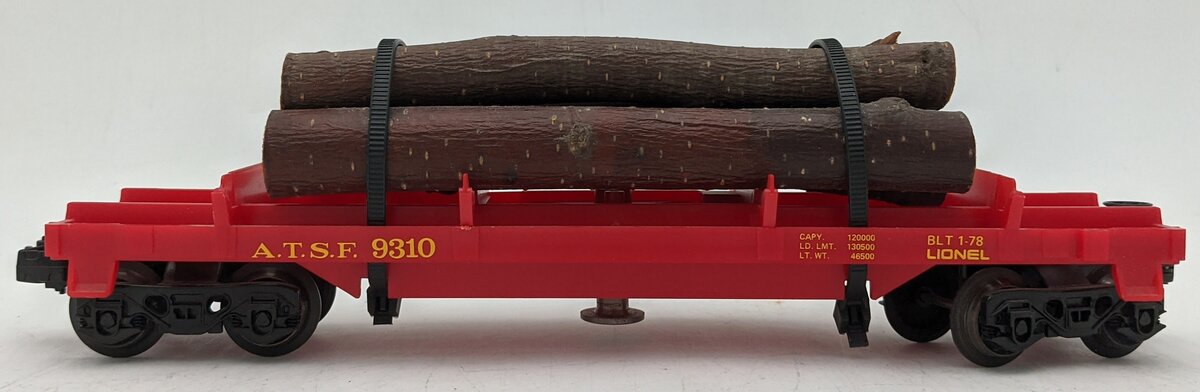 Lionel 6-9310 O Gauge AT&SF Operating Log Dump Car #6-9310 EX/Box – Trainz