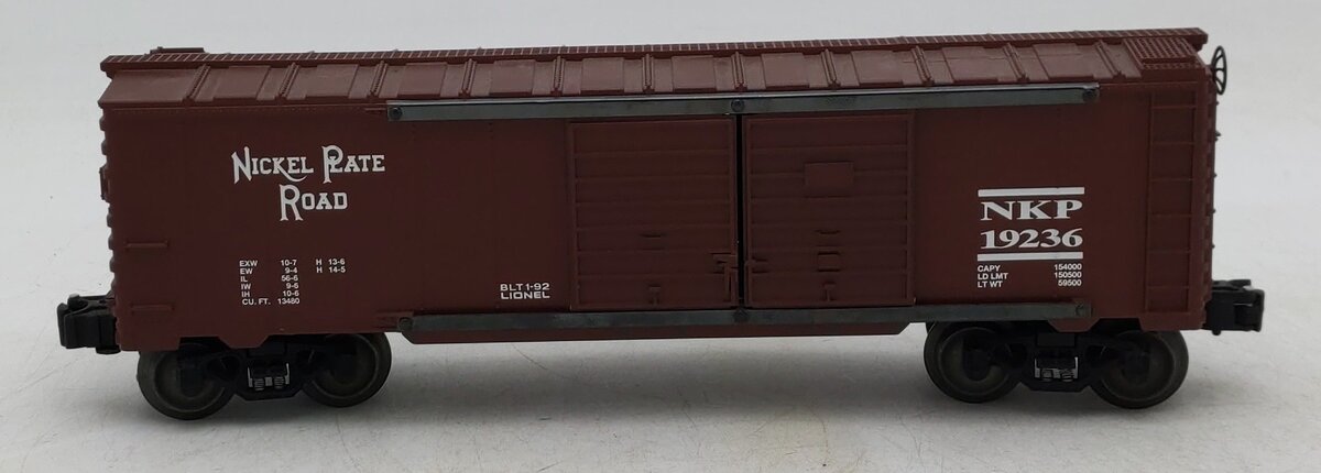 Lionel 6-19236 O Gauge Nickel Plate Road Double Door Boxcar #19236 EX/Box