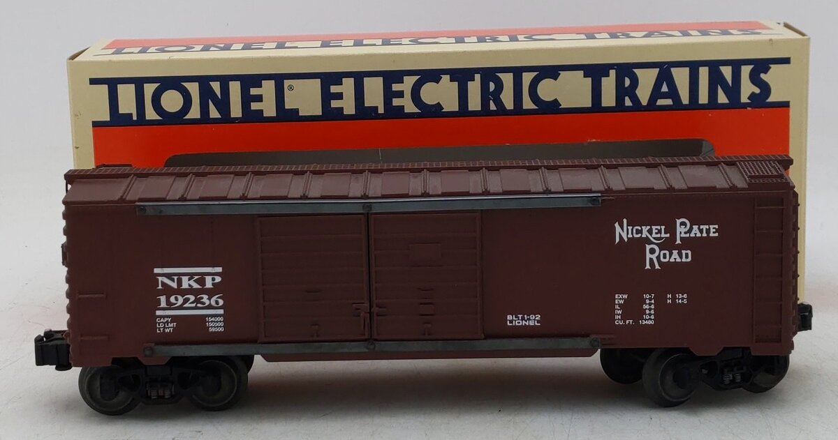 Lionel 6-19236 O Gauge Nickel Plate Road Double Door Boxcar #19236 EX/Box