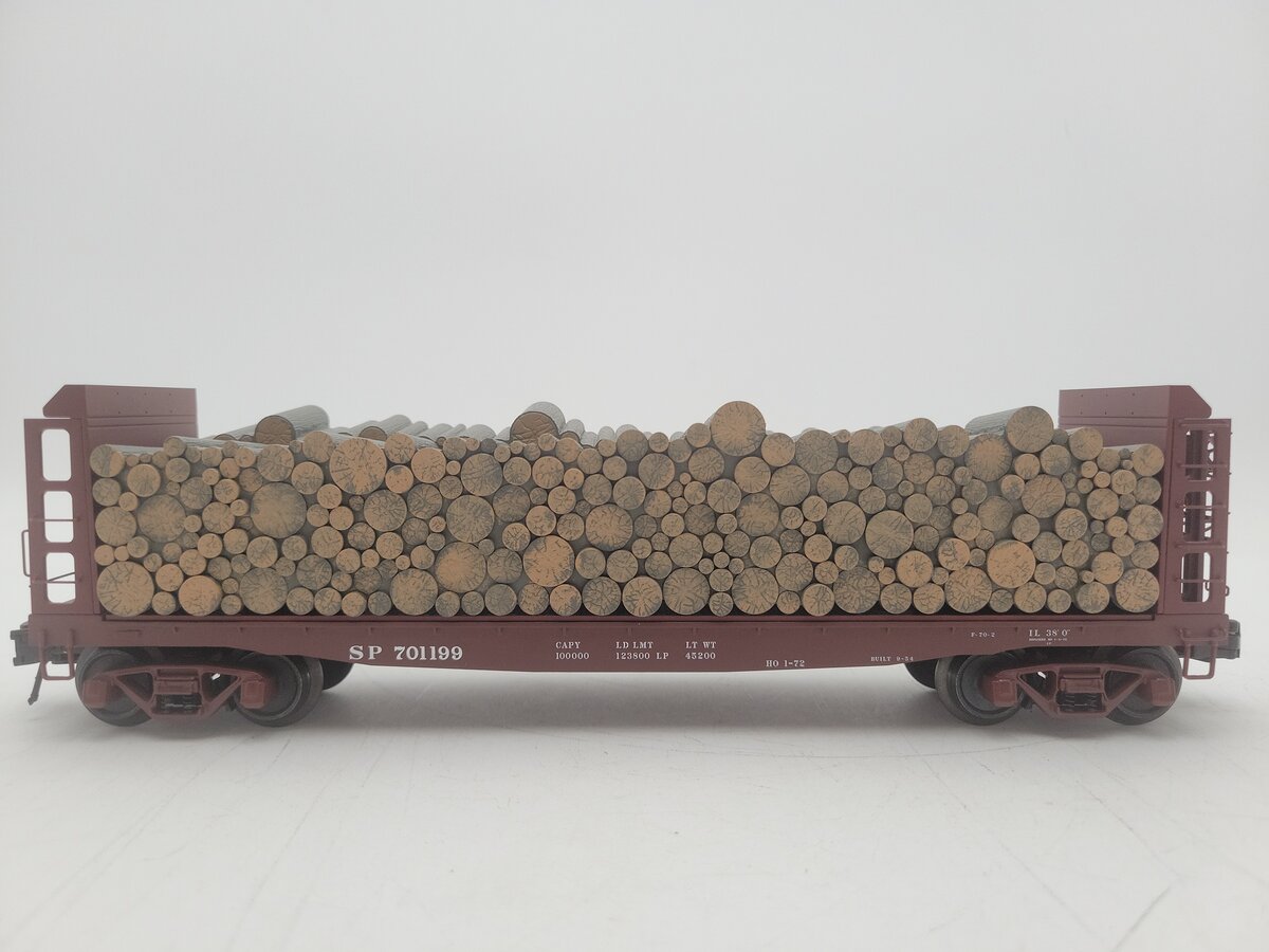 Atlas 6287-4 O Gauge Southern Pacific Pulpwood Flat Car #701199 EX/Box