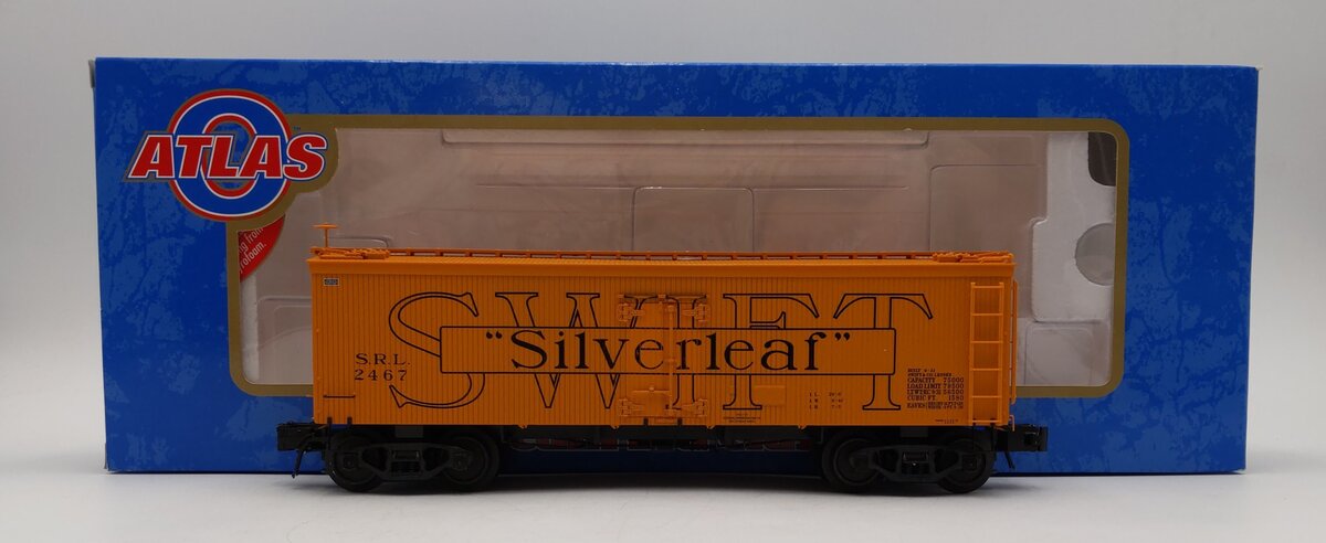Atlas 8006-2 O Gauge Swift Silverleaf Woodside Refrigerator Car #2467 (3 Rail) LN/Box