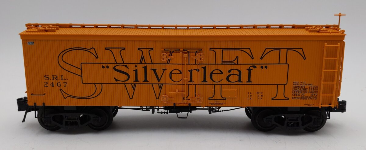 Atlas 8006-2 O Gauge Swift Silverleaf Woodside Refrigerator Car #2467 (3 Rail) LN/Box
