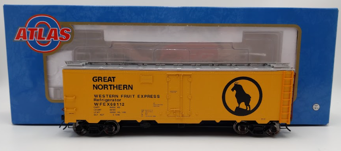 Atlas 9531-1 O Scale Great Northern 40' Steel Reefer #68112 (2Rail) VG/Box
