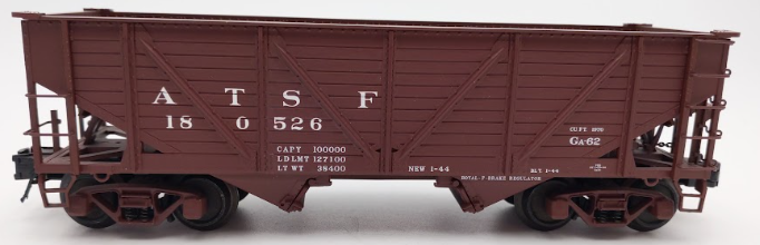 Atlas 6425-3 O Gauge Santa Fe 50 Ton War Emergency Hopper Car #180526 (3Rail) VG/Box