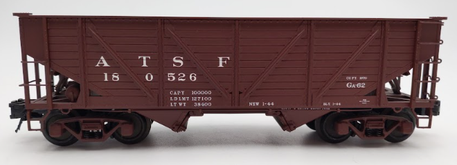 Atlas 6425-3 O Gauge Santa Fe 50 Ton War Emergency Hopper Car #180526 (3Rail) VG/Box