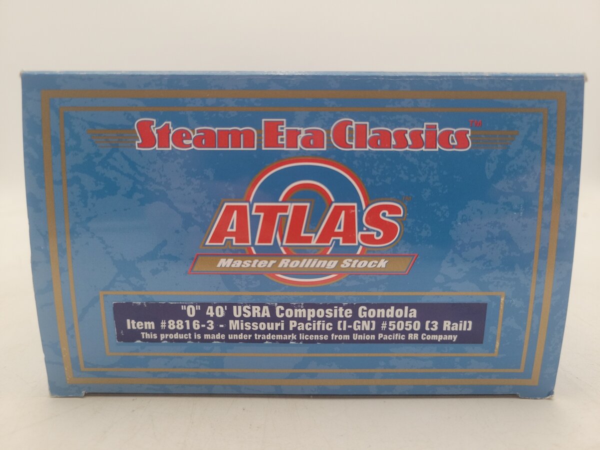 Atlas 8816-2 O Gauge Missouri Pacific USRA Composite Gondola #5050 (3 Rail) EX/Box